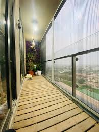 Balcony Invisible Grill installed in a Bengaluru home